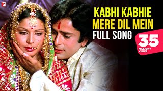 Kabhi Kabhi Mere Dil Me Khayal Aata Hai Lyrics in Hindi
